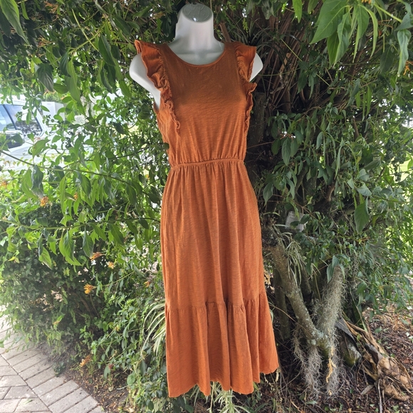 J Crew Flutter Sleeve Midi Dress- XXS Oversized - Picture 11 of 12